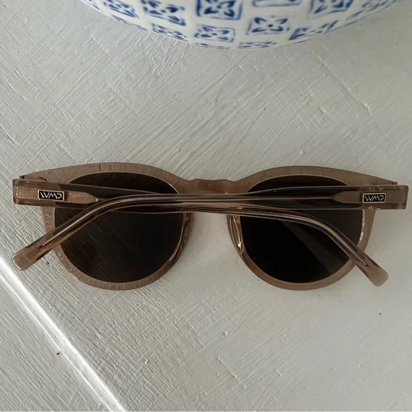 WMP Eyewear Tate Sunglasses Light Crystal Brown / Brown Lens - Picture 3 of 4